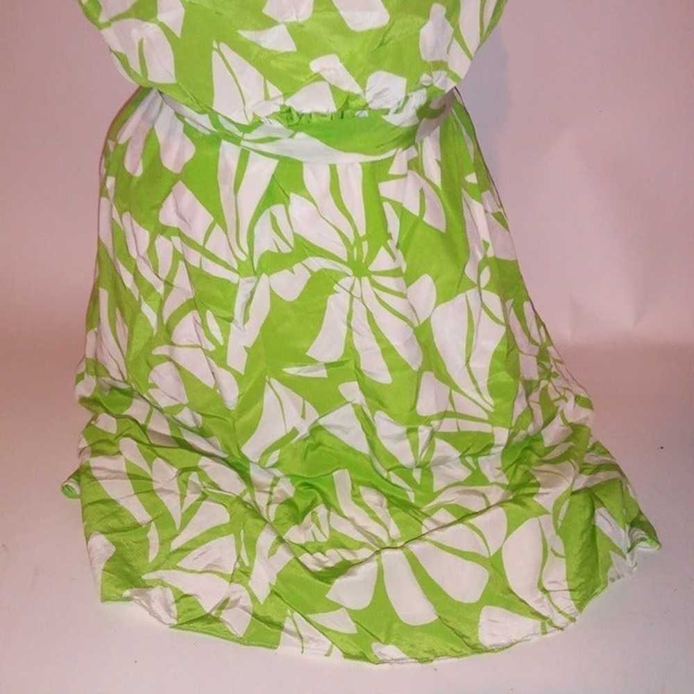 Lilly Pulitzer Dress Womens Size 10 Green White B… - image 6