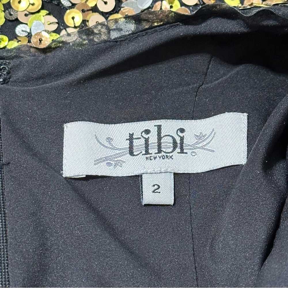 Tibi Women’s 2 Black Gold Silver Confetti Sequin … - image 6