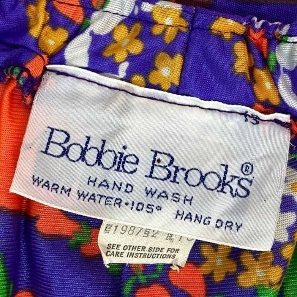 Vintage Bobbie Brooks Halter Tie Neck Maxi Dress … - image 8