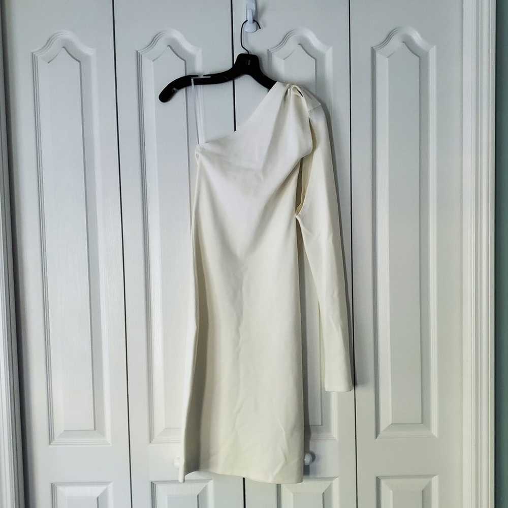 Marcella Manhattan One Shoulder Midi Dress S Whit… - image 2