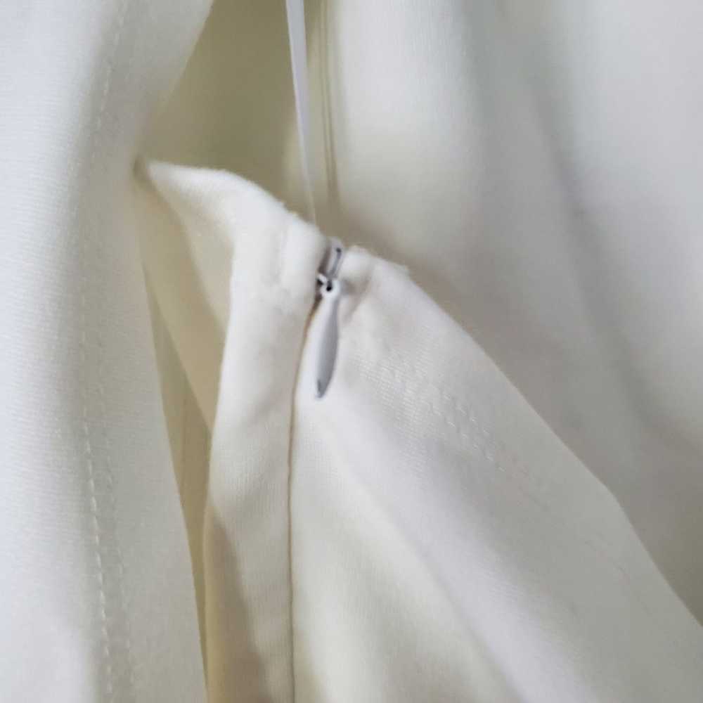 Marcella Manhattan One Shoulder Midi Dress S Whit… - image 7