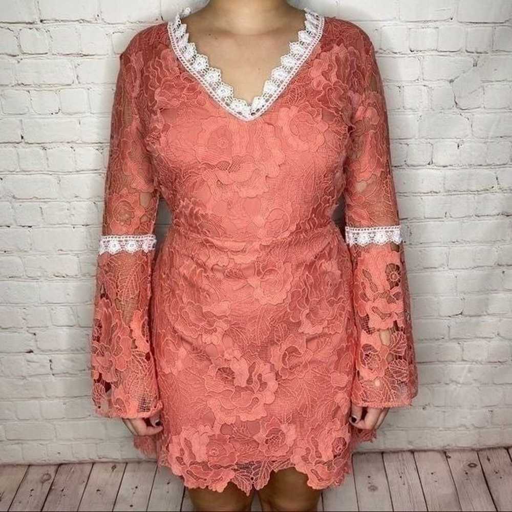 Alexia Admor Pink Contrast Lace Dress - image 10