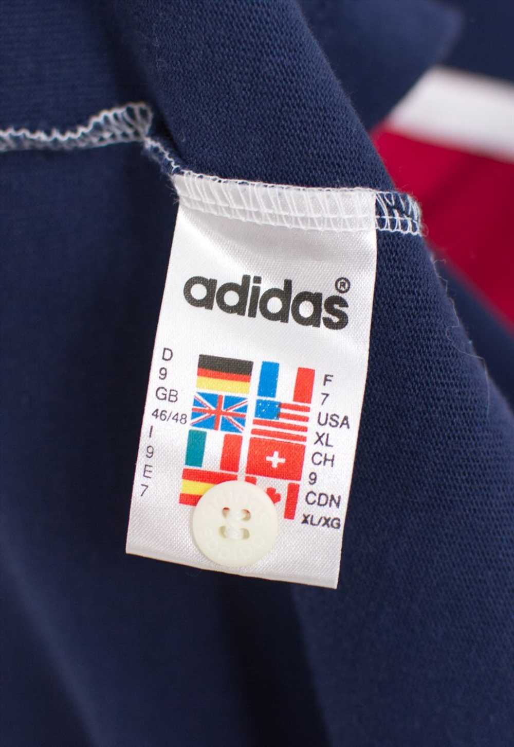 Adidas polo shirt 90's vintage long sleeve collar… - image 5