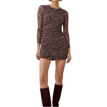Reformation Tomas Floral Long Sleeve Mini Dress In