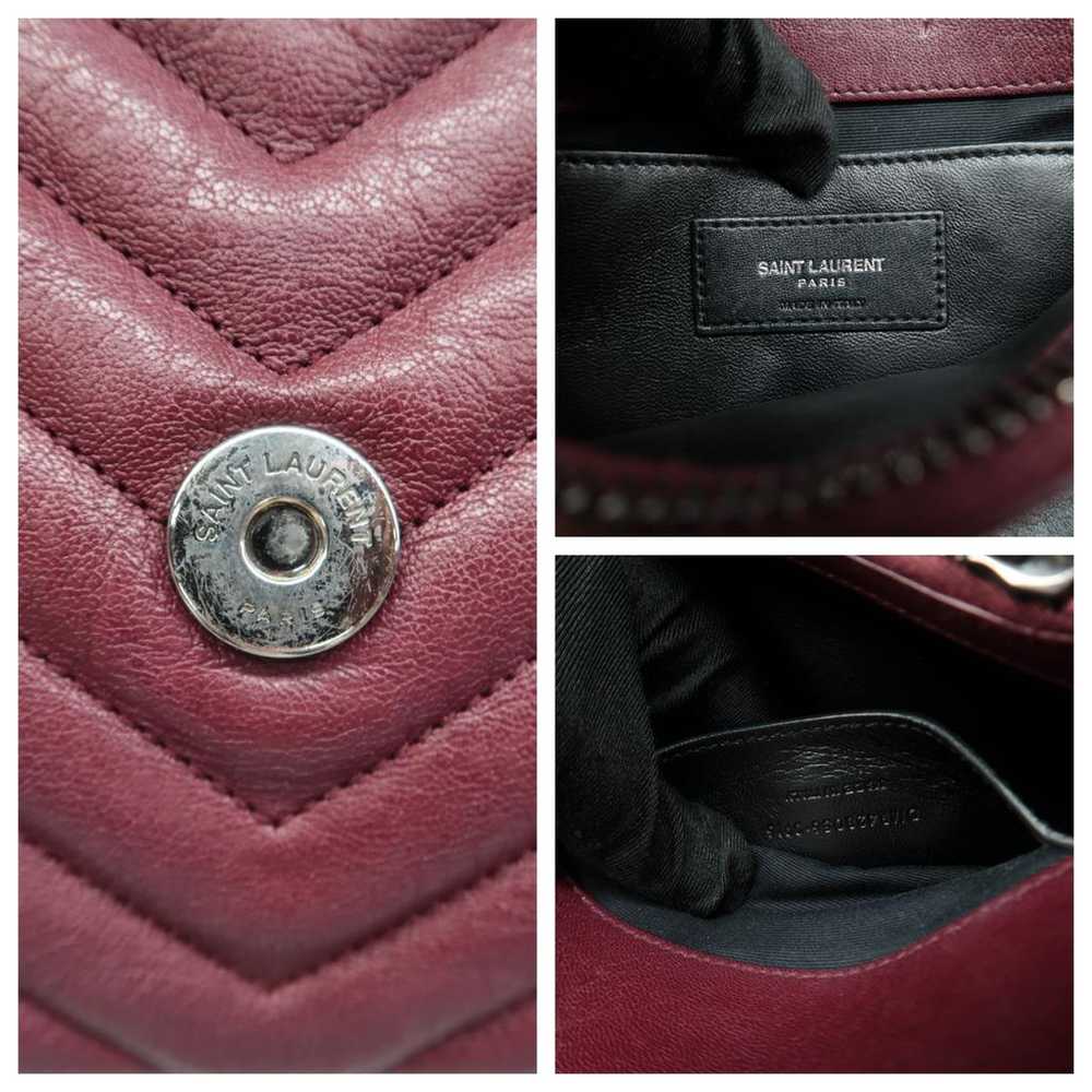 Saint Laurent Collége monogramme leather satchel - image 12