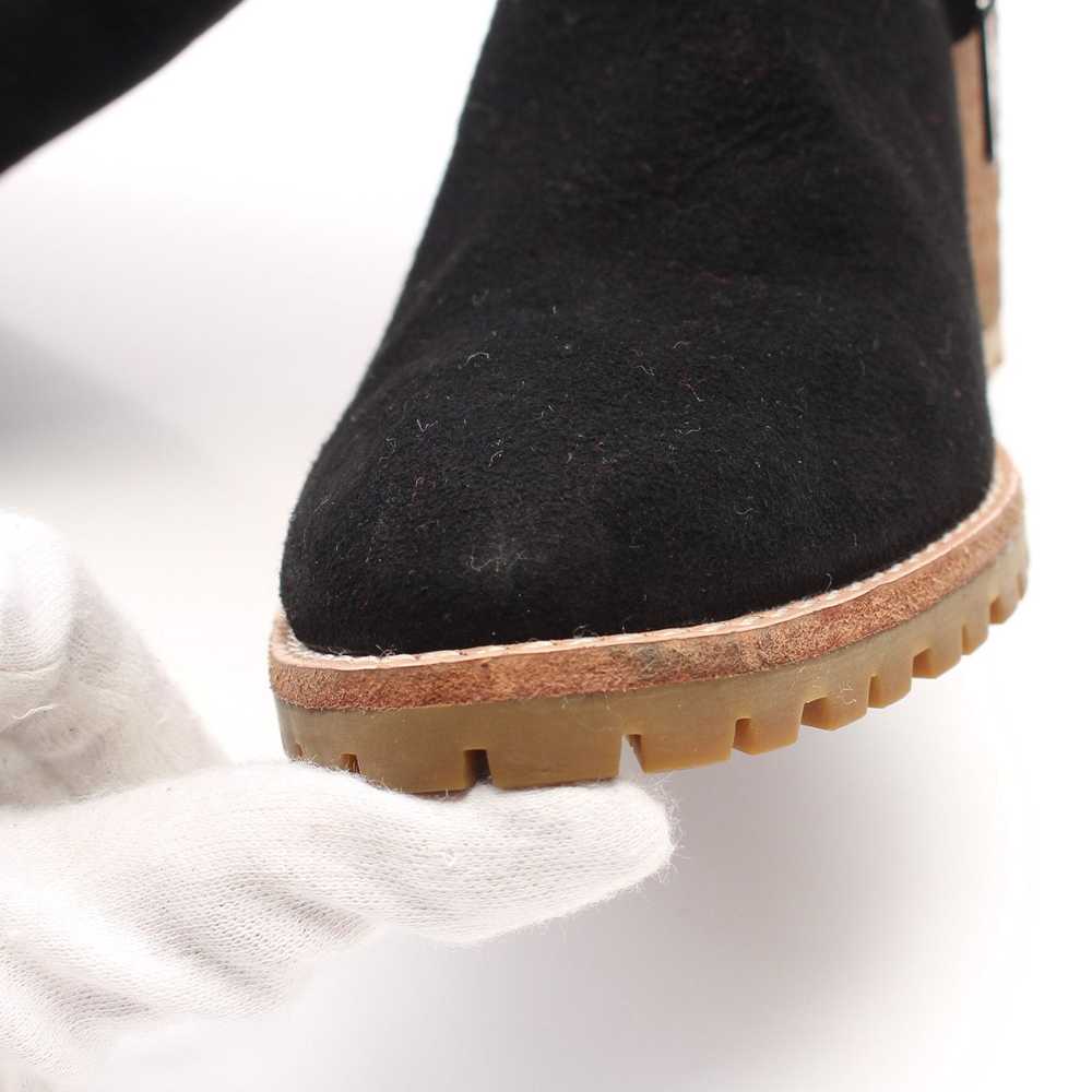 Coach Long Boots Suede Black Wedge Sole - image 8