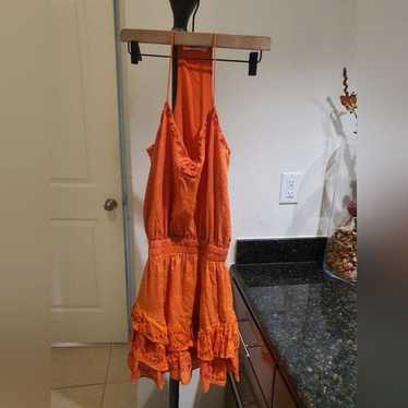 Karina Grimaldi Mini Dress Orange size small - image 1