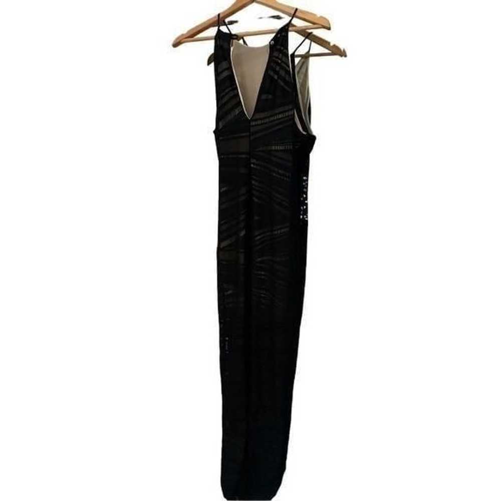 Monaco Side Slit Formal Black Dress Size Small - image 3