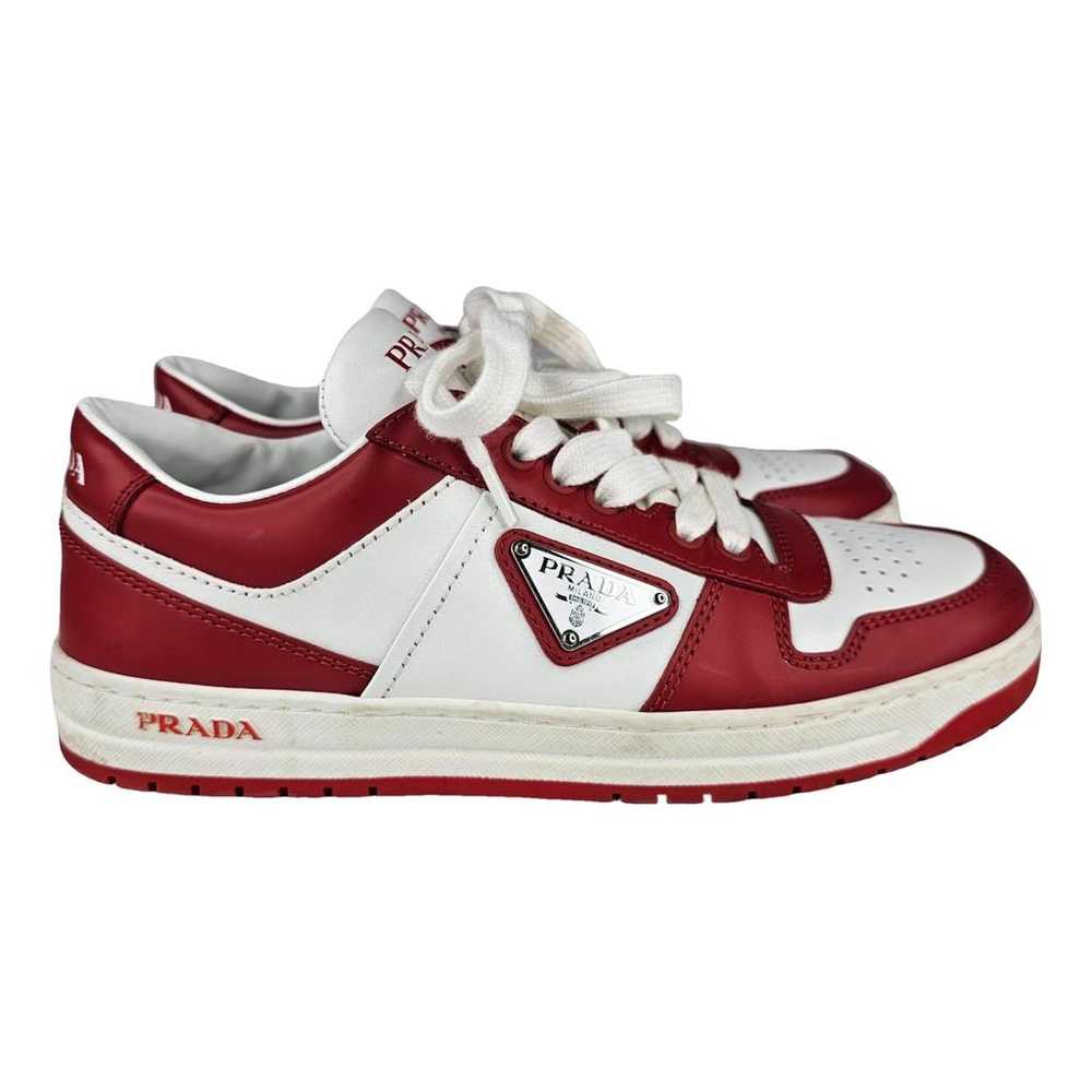 Prada Downtown leather trainers - image 1