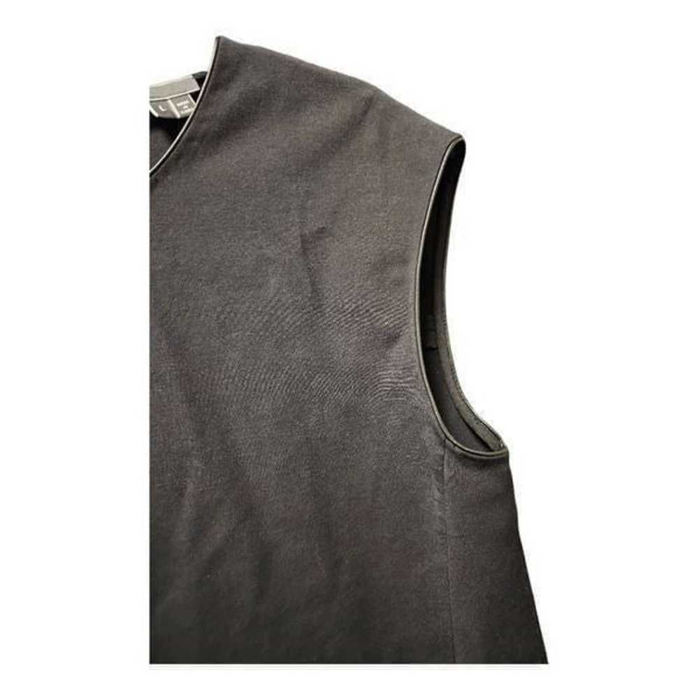 VINCE Black Midi Sheath Sleeveless Dress - Size L… - image 5
