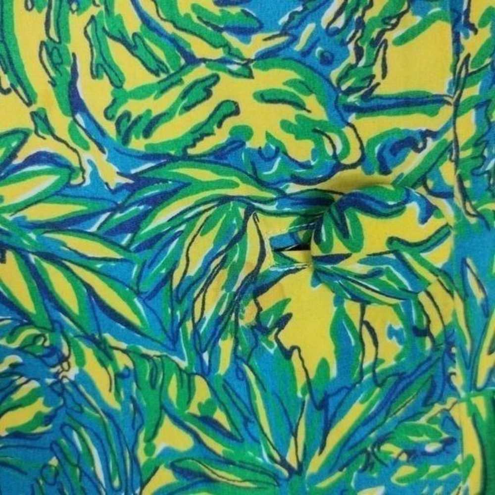 Lilly Pulitzer Yellow Blue Tiger Palm Dr - image 11