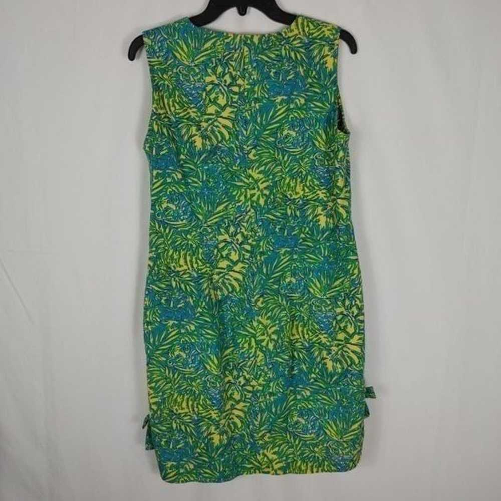 Lilly Pulitzer Yellow Blue Tiger Palm Dr - image 2
