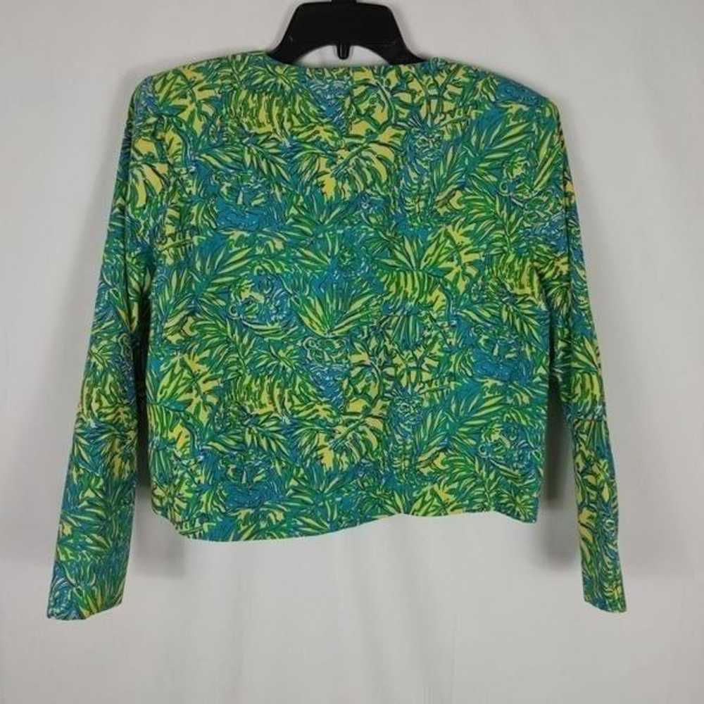 Lilly Pulitzer Yellow Blue Tiger Palm Dr - image 7