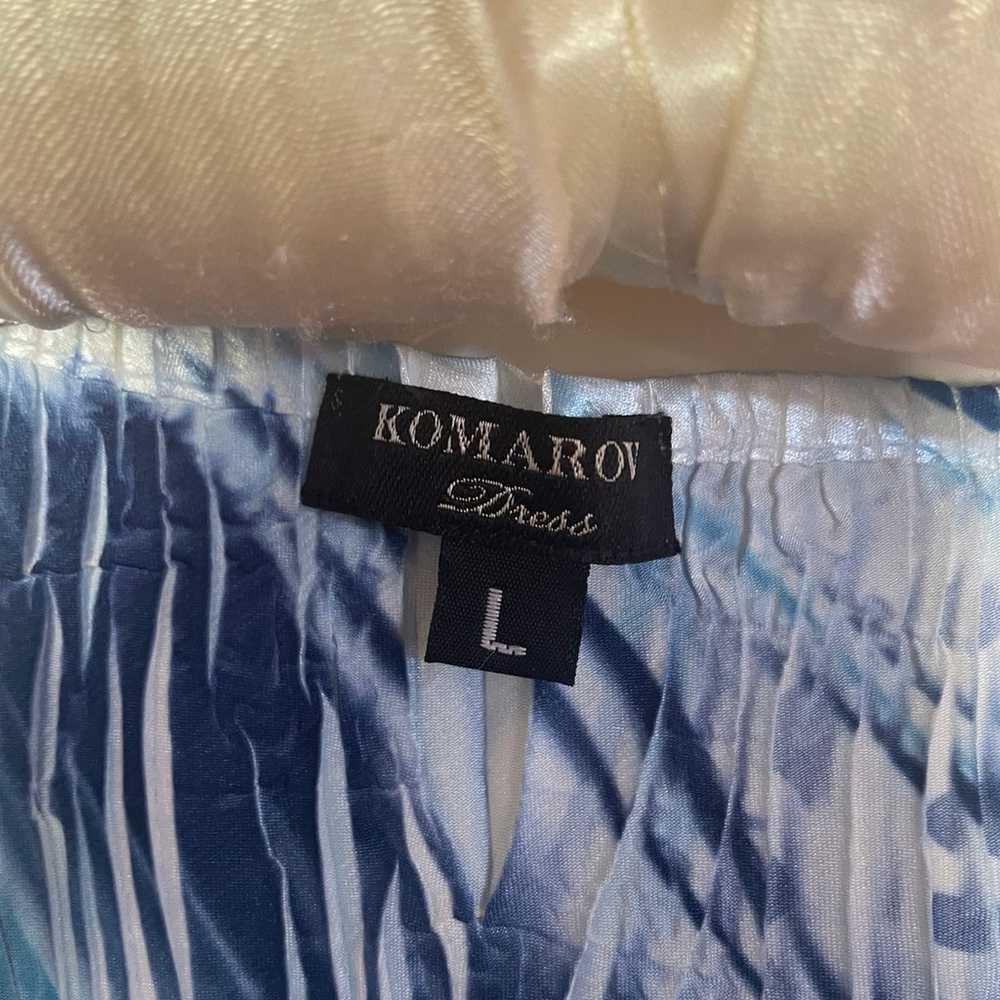 Komarov Blue and white dress - image 3