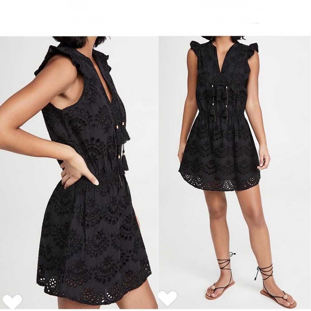 Bell by Alicia Bell black eyelet mini dress - image 1