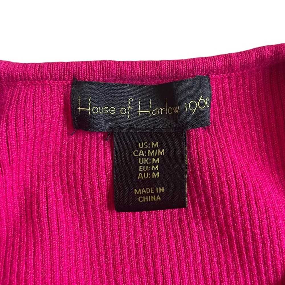 House of Harlow 1960 Revolve Hot Pink High Neck R… - image 3