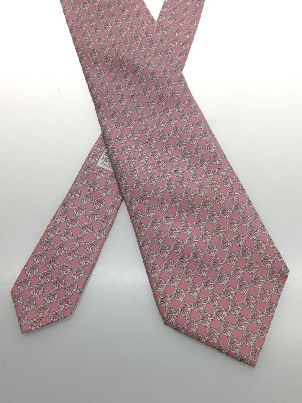 HERMES used      Tie   Silk   PNK   Men s  Clothi… - image 2