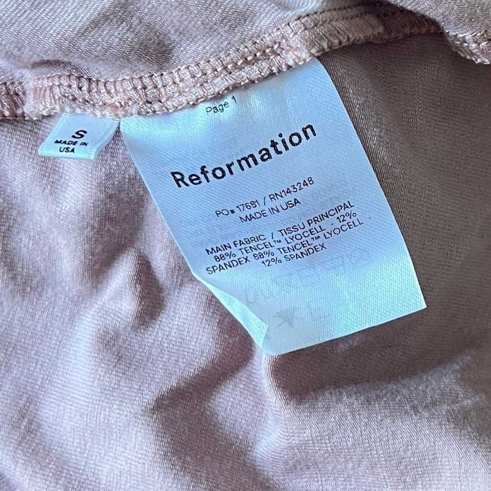 Reformation Jeans Rou Square Neck Midi Dress Small - image 9