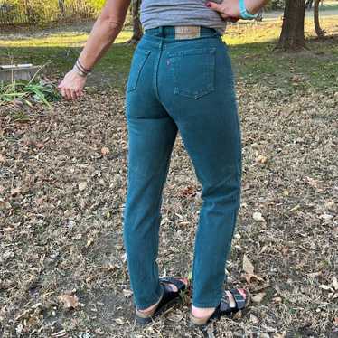 Levi's Vintage Levi’s green 521 tapered fit taper… - image 1