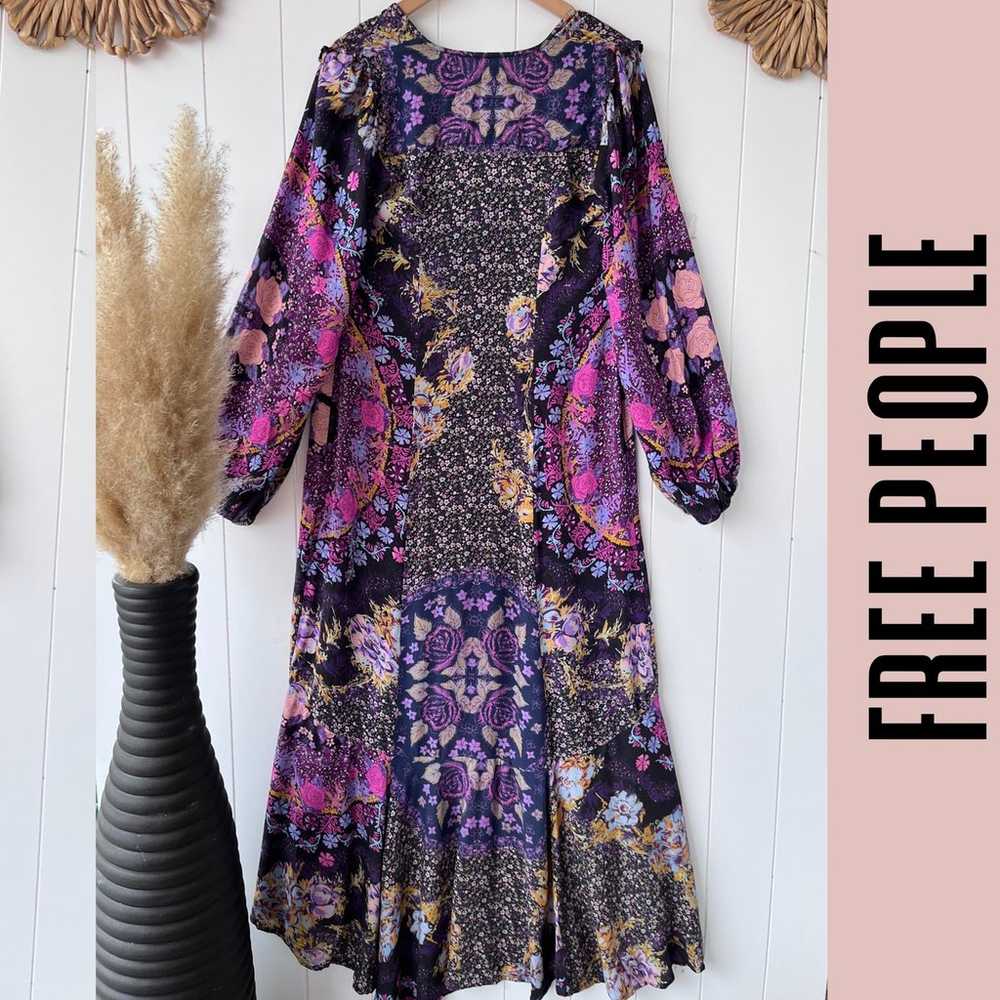 Free People dress maxi floral boho beach spring s… - image 6