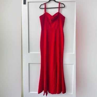 Dress the Population Red Brooke Twist Front Gown - image 1