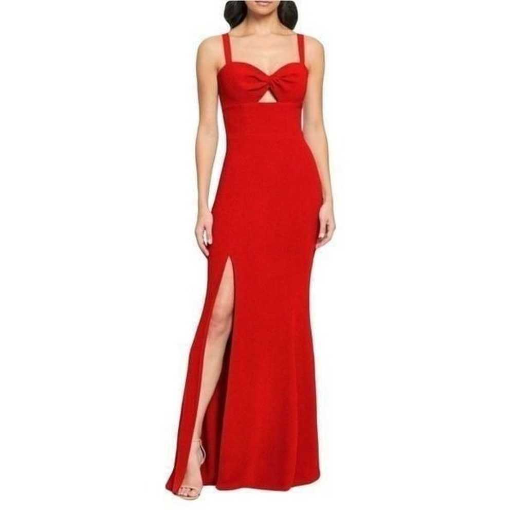 Dress the Population Red Brooke Twist Front Gown - image 2