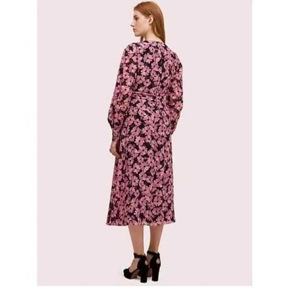 Kate Spade Wallflower Floral Chiffon Midi Dress P… - image 2