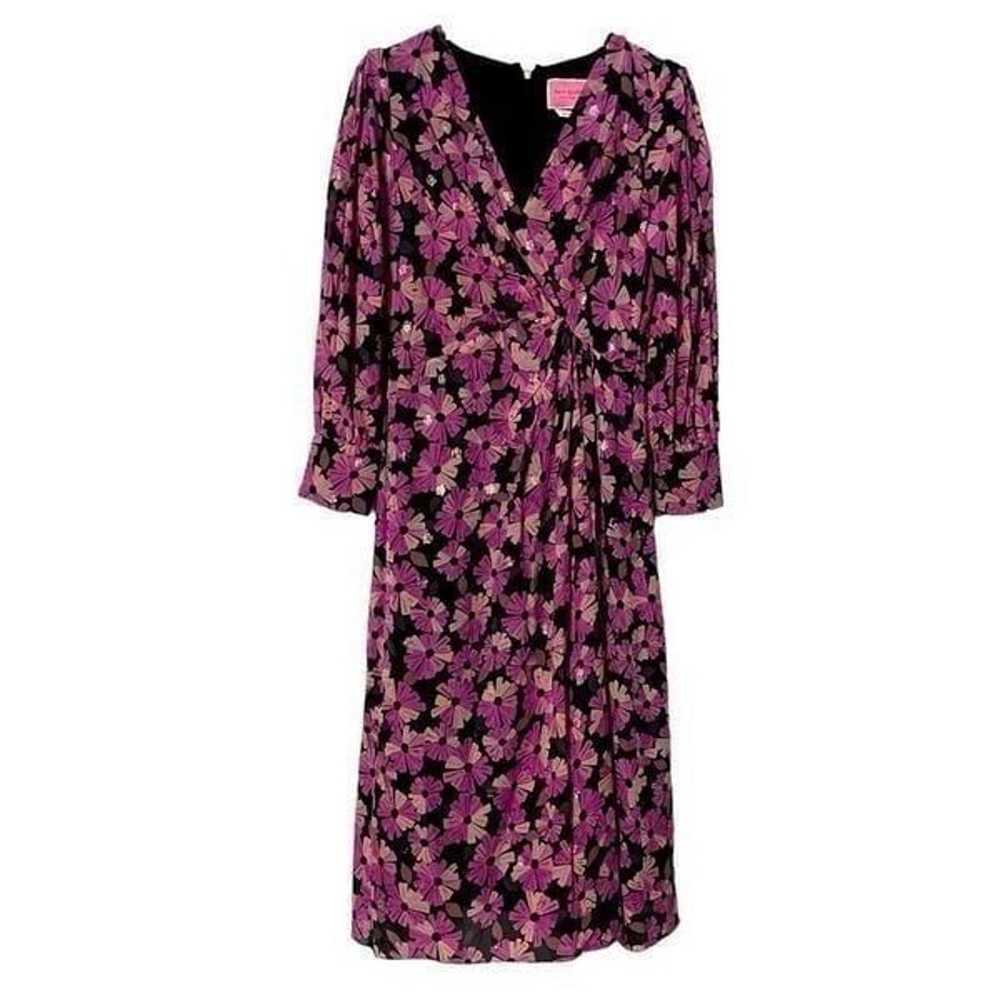 Kate Spade Wallflower Floral Chiffon Midi Dress P… - image 3