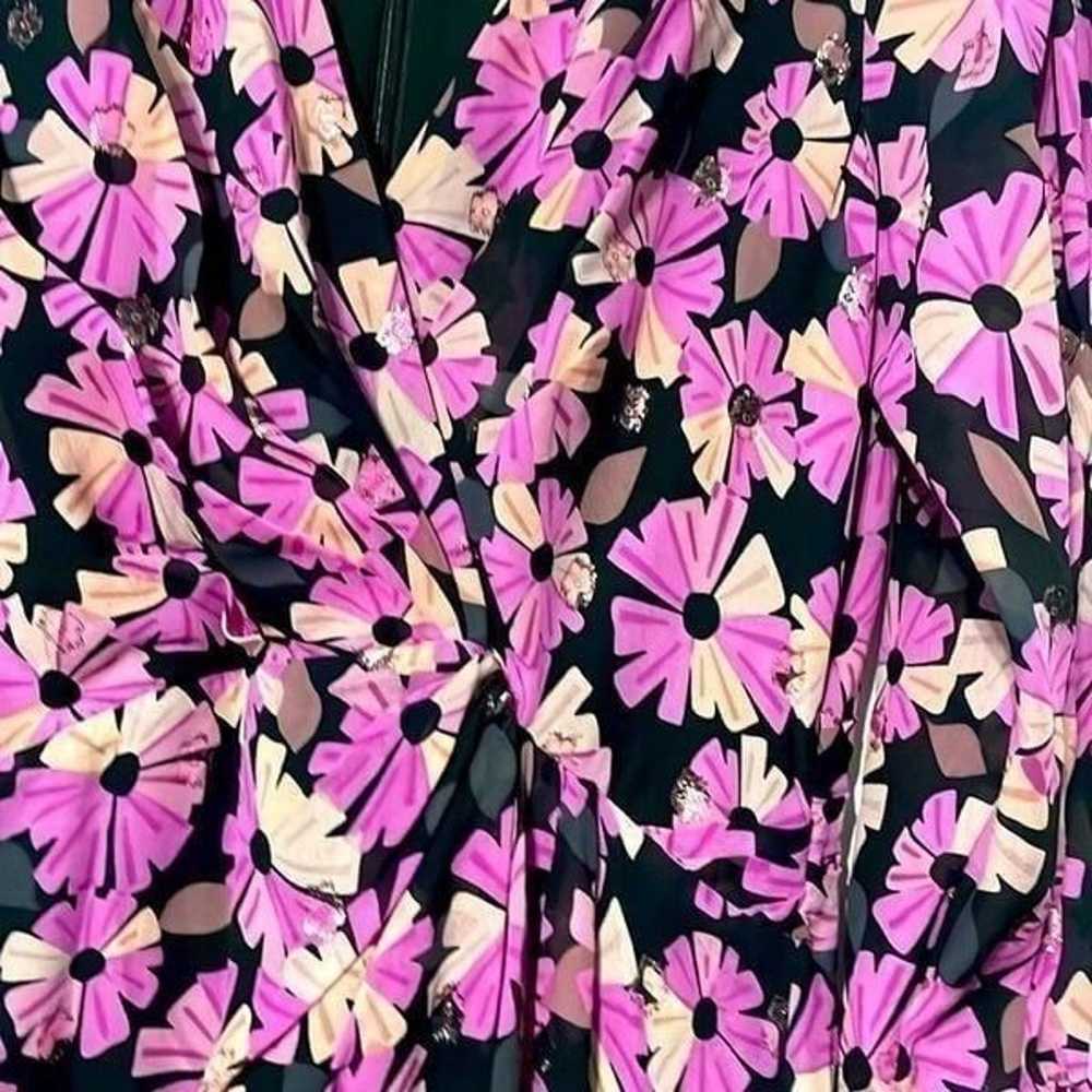 Kate Spade Wallflower Floral Chiffon Midi Dress P… - image 7