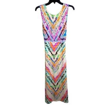 Mara Hoffman small maxi dress abstract pastel sle… - image 1