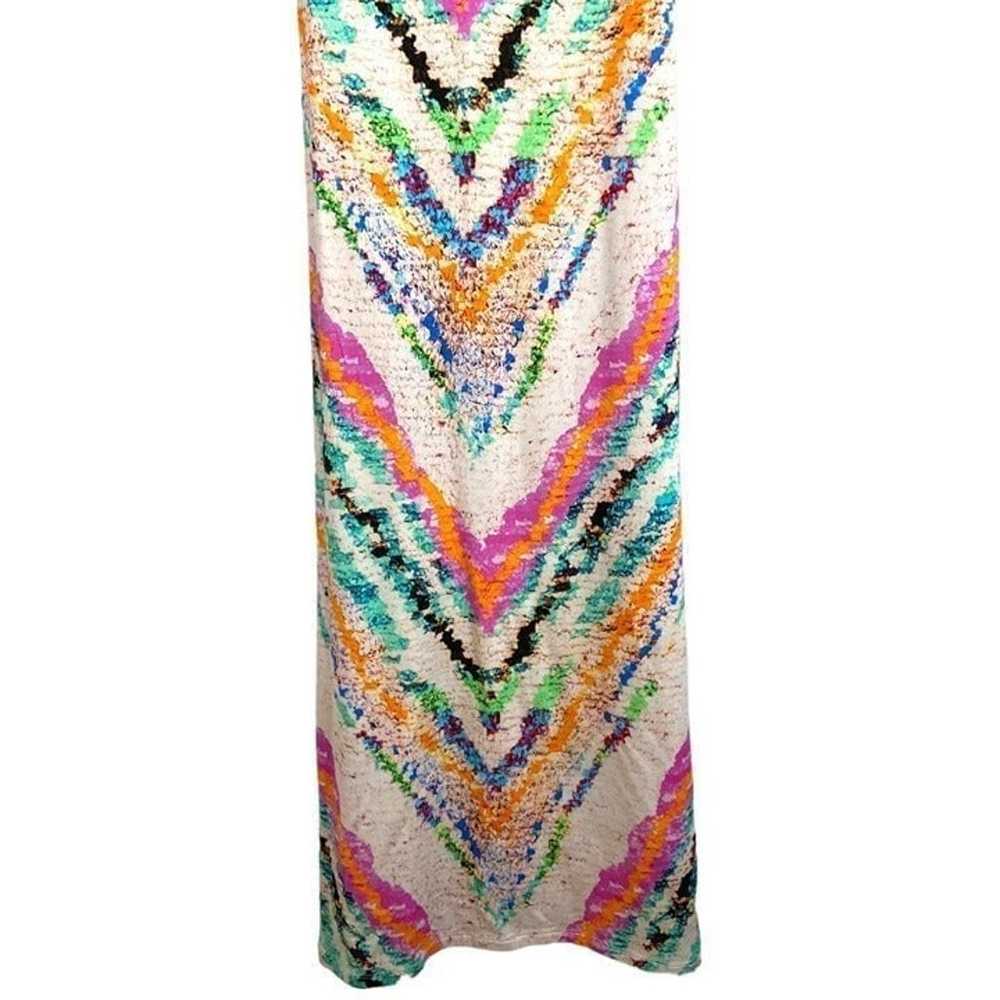 Mara Hoffman small maxi dress abstract pastel sle… - image 6