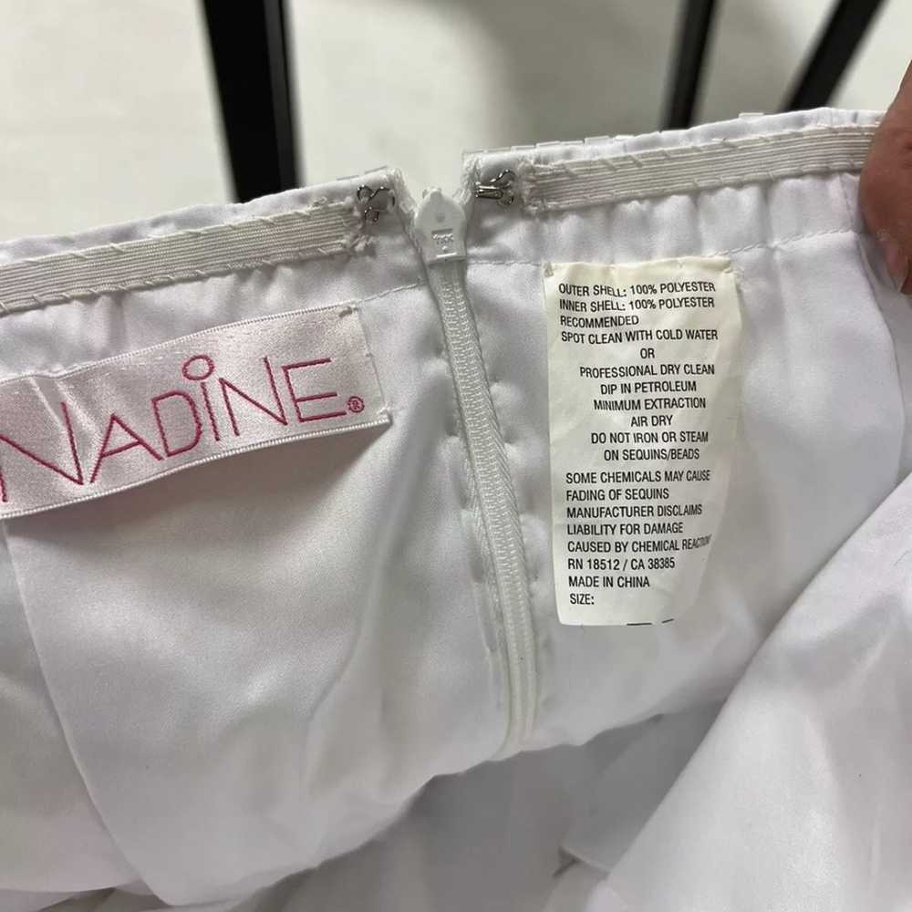 Nadine White Formal Prom Or Wedding Dress 2000s V… - image 4