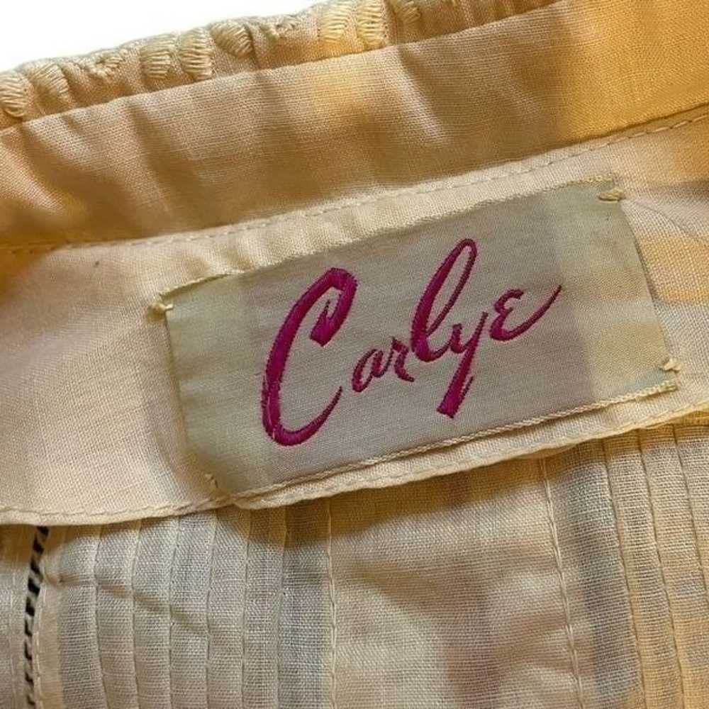 Carlye Vintage 60s Accordion Pleat Embroidered Wo… - image 10