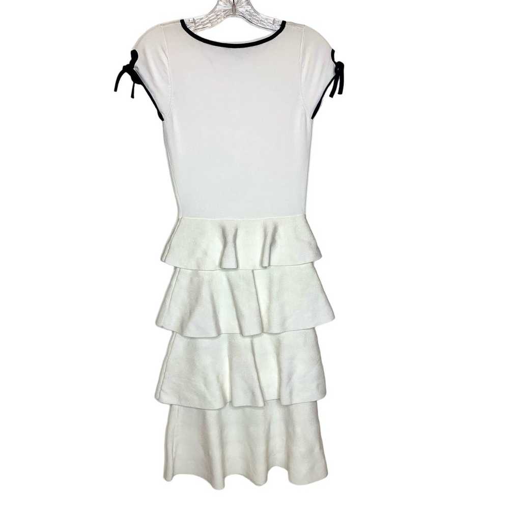 Carolina Herrera white tiered ruffle midi dress w… - image 2