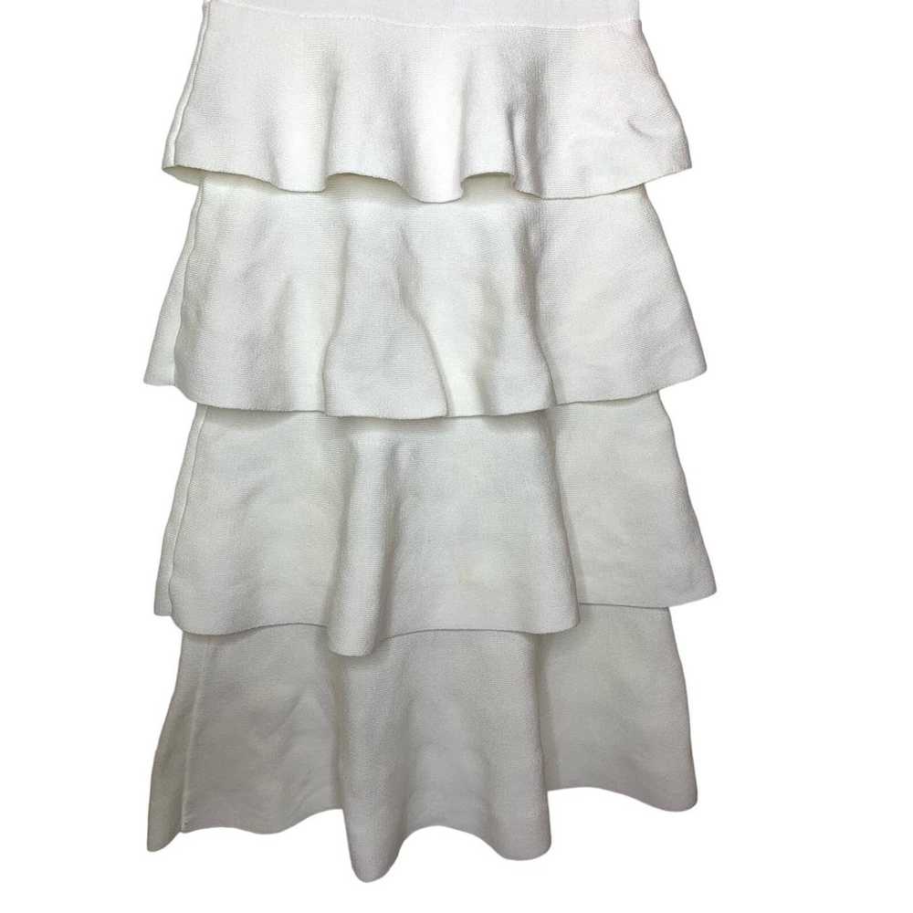 Carolina Herrera white tiered ruffle midi dress w… - image 9