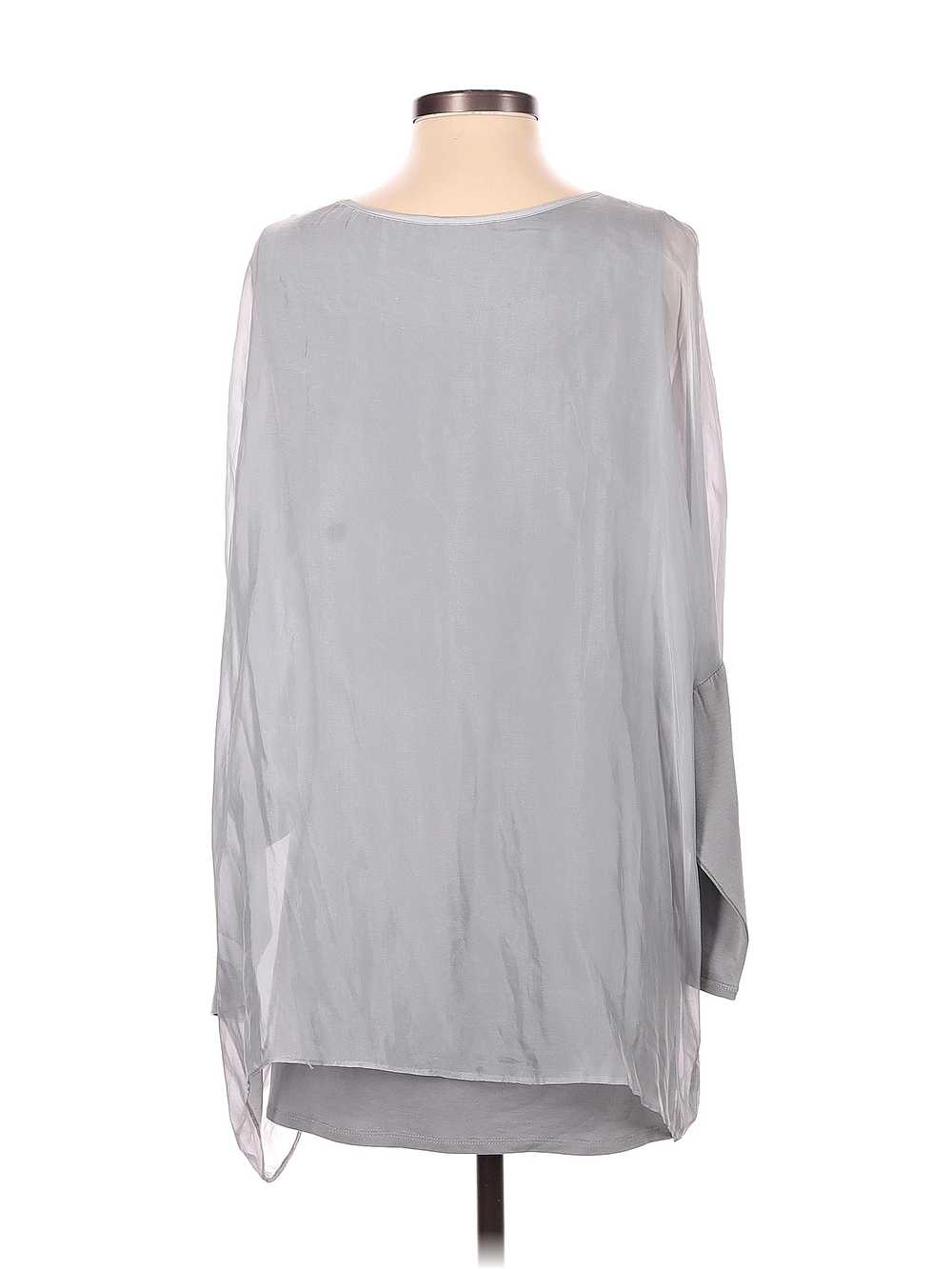 Stella Carakasi Women Gray Long Sleeve Blouse S - image 2