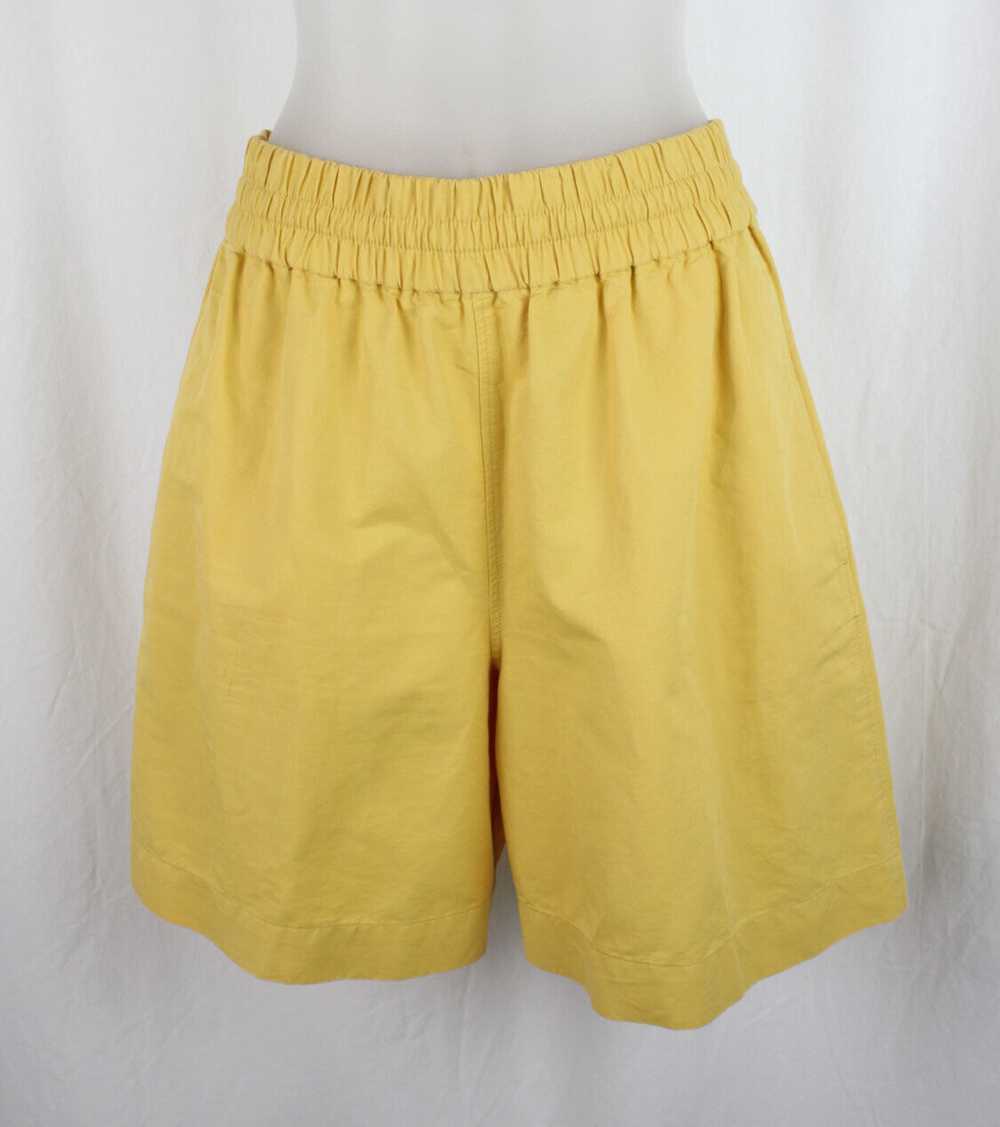 Cos Women's Yellow 100% Cotton Elastic Waist High… - image 1