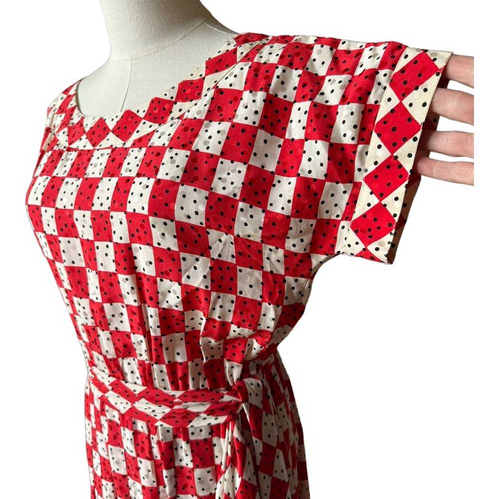 Vintage 80's Givenchy Nouvelle Boutique red belte… - image 8