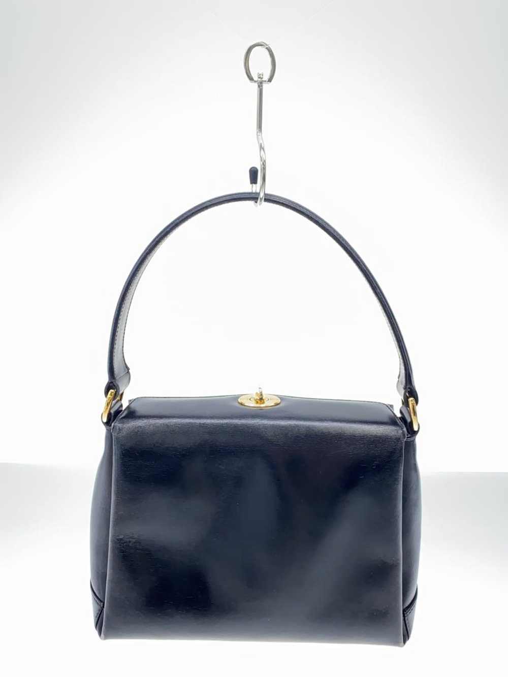 Used Gucci Handbag Old Gucci/Leather/Black/Made I… - image 3