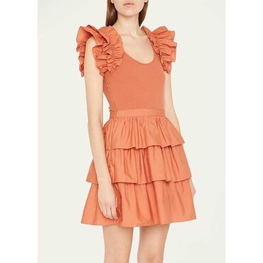 ULLA JOHNSON Hanna Tiered Ruffle Mini Dress Size … - image 12