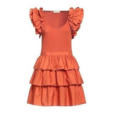 ULLA JOHNSON Hanna Tiered Ruffle Mini Dress Size … - image 1