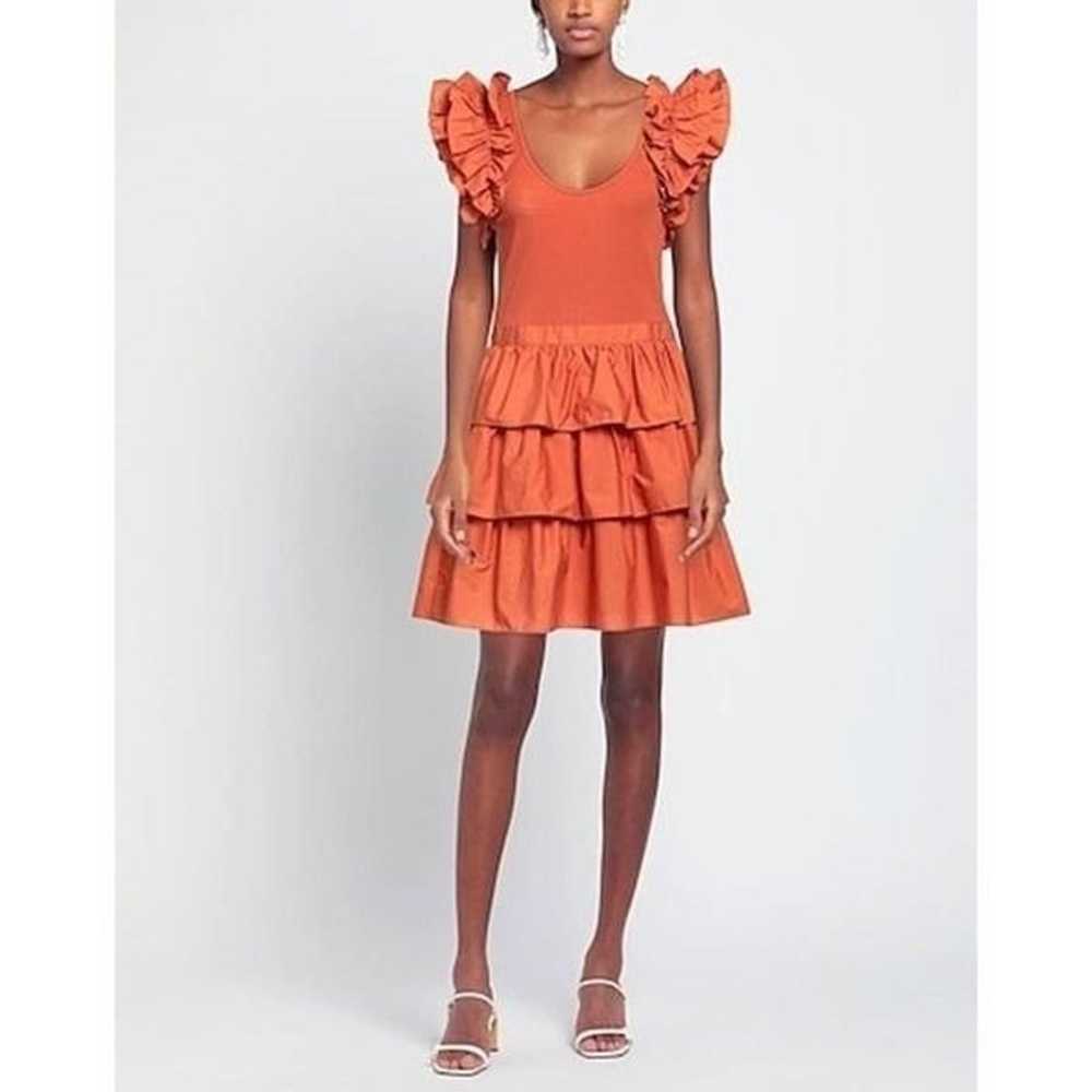 ULLA JOHNSON Hanna Tiered Ruffle Mini Dress Size … - image 2