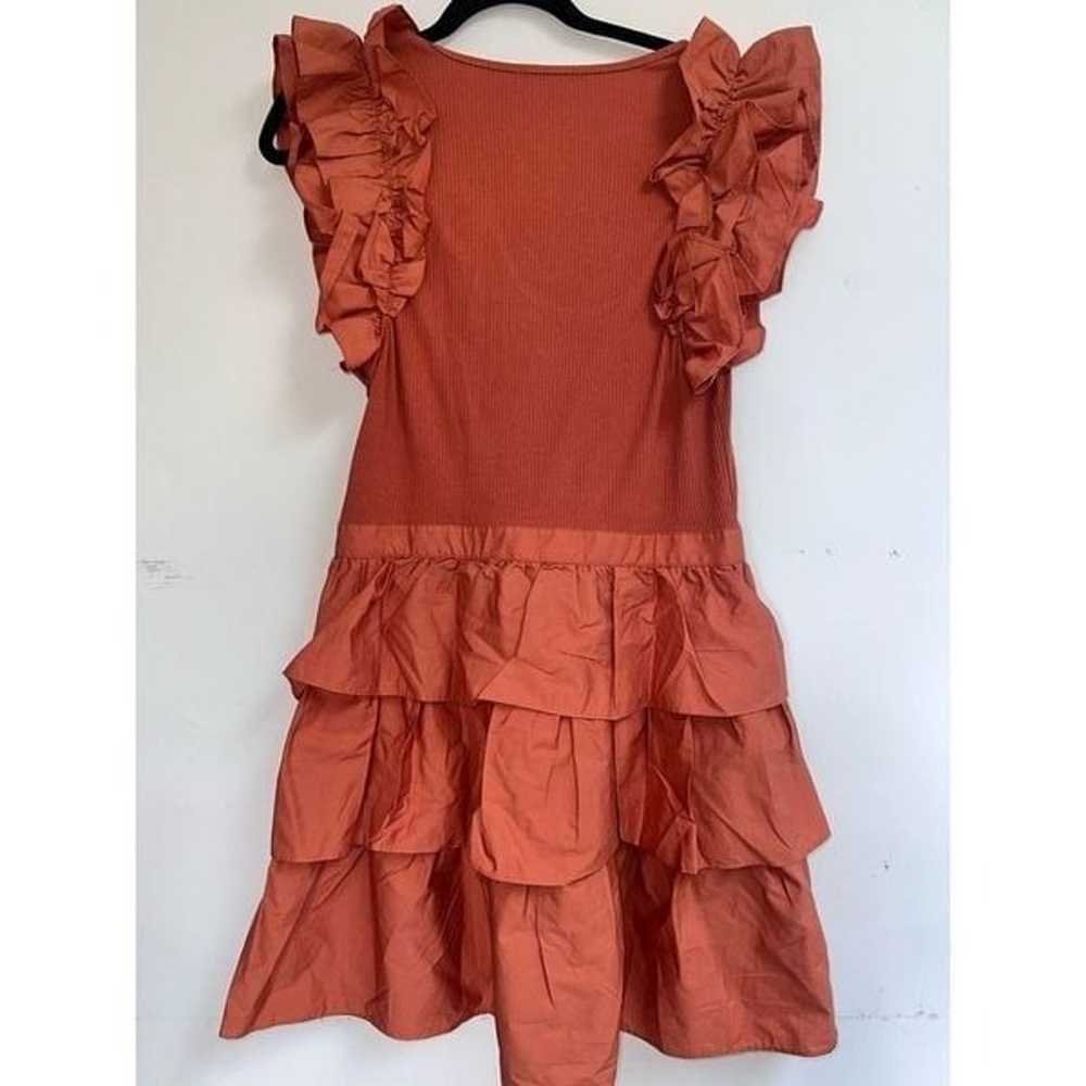 ULLA JOHNSON Hanna Tiered Ruffle Mini Dress Size … - image 7