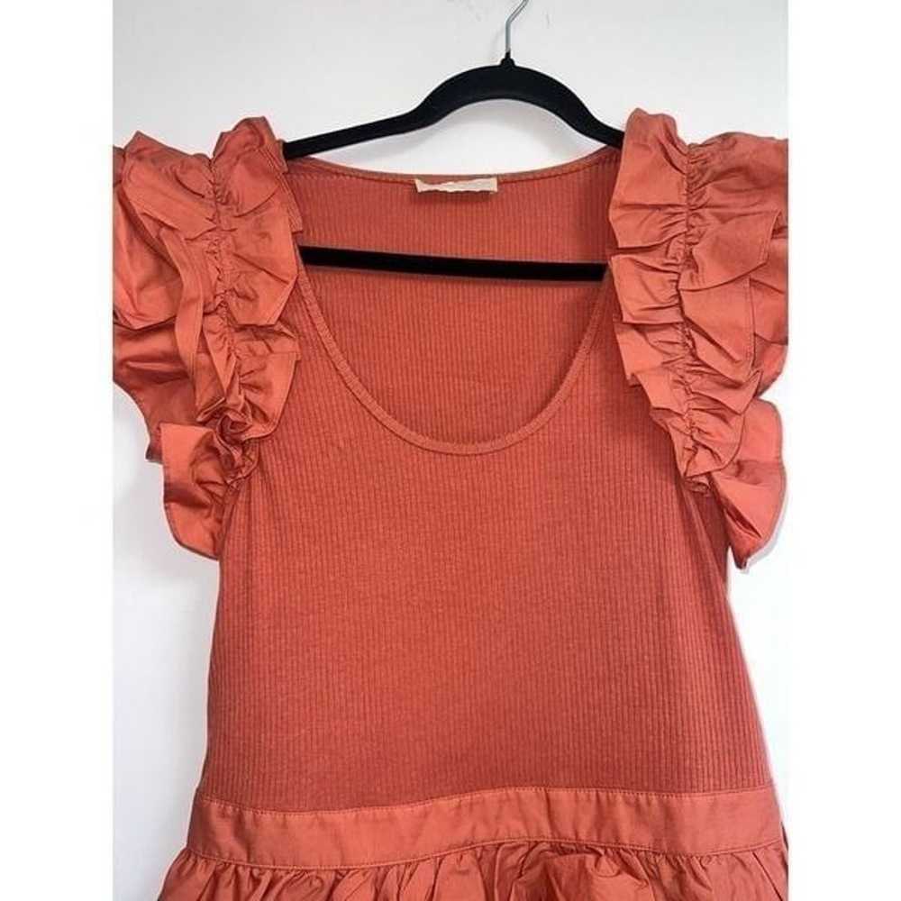 ULLA JOHNSON Hanna Tiered Ruffle Mini Dress Size … - image 8