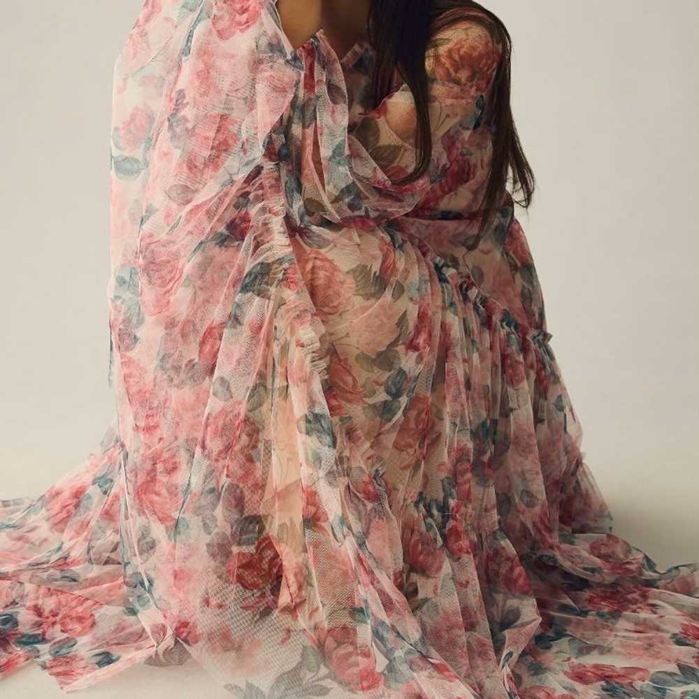 Mac Duggal Long Sleeve Floral Tiered Maxi Dress, … - image 4