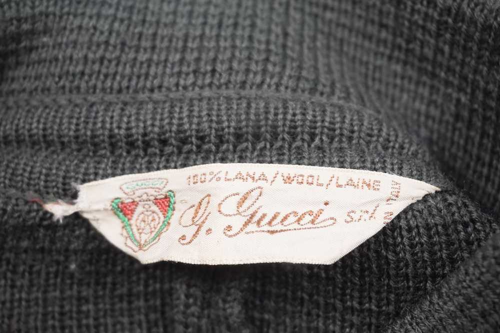 Gucci × Vintage Vintage Gucci Heavy Wool Knit Pon… - image 10