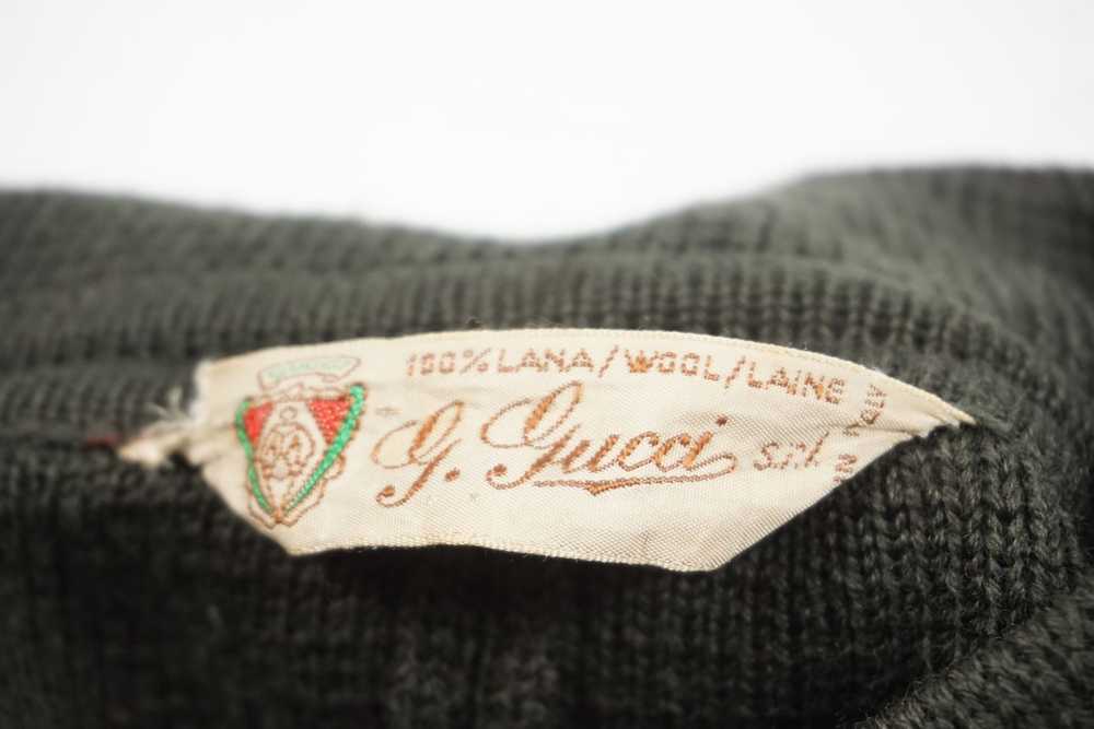 Gucci × Vintage Vintage Gucci Heavy Wool Knit Pon… - image 12