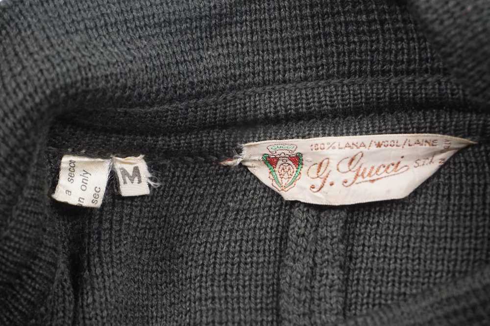Gucci × Vintage Vintage Gucci Heavy Wool Knit Pon… - image 8