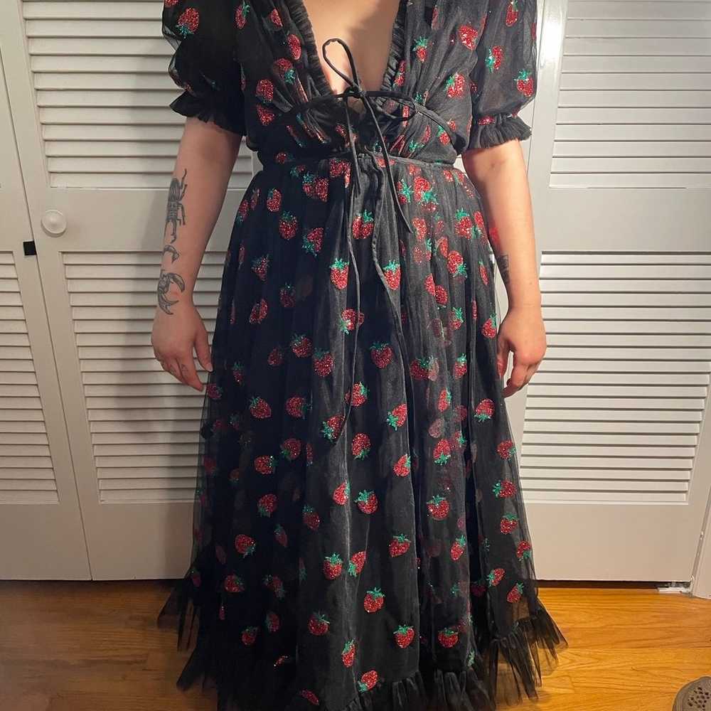 NWOT Lirika Matoshi Strawberry Dress - image 1