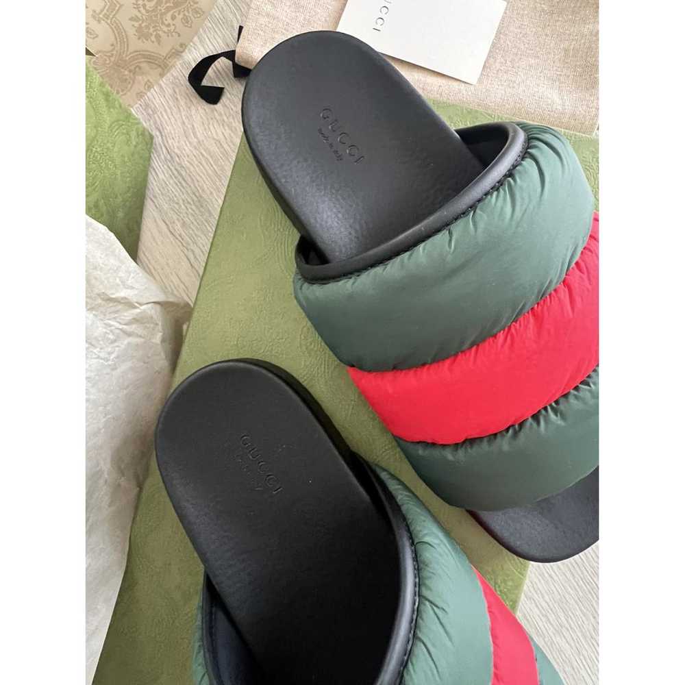 Gucci Cloth flip flops - image 3
